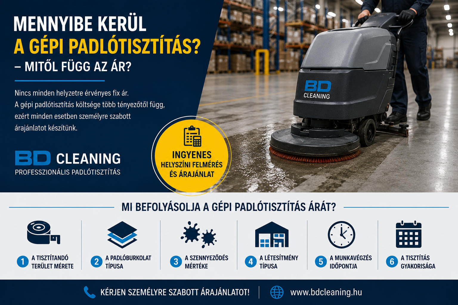 Mennyibe kerül a gépi padlótisztítás? – Árak és árképzés | BD Cleaning