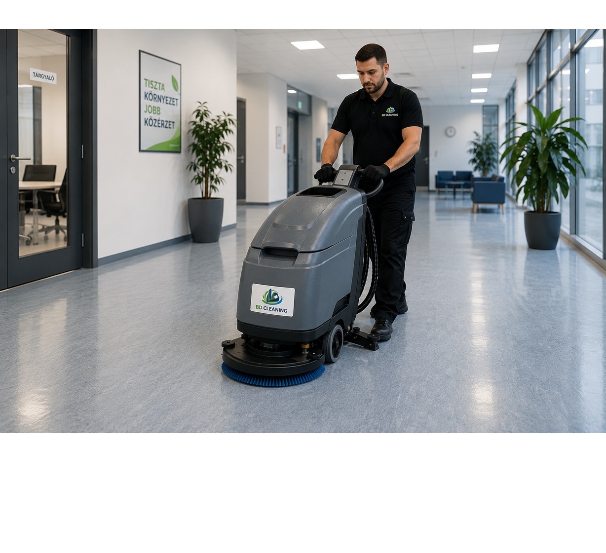 PVC padló gépi tisztítása – Hogyan őrizhető meg hosszú távon?